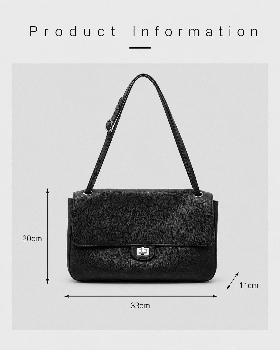 VVISAY Vintage Lock Shoulder Bag detail 1